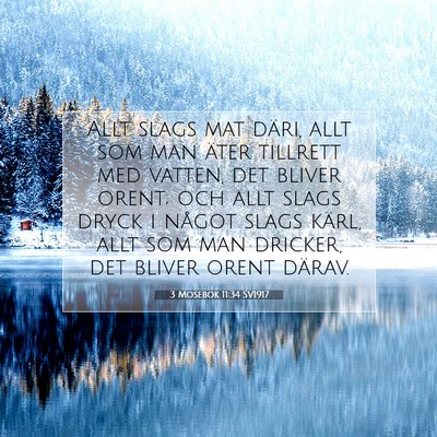 3 Mosebok 11:34 Bibelvers Förklarad
