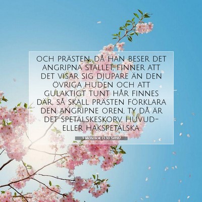 3 Mosebok 13:30 Bibelvers Förklarad