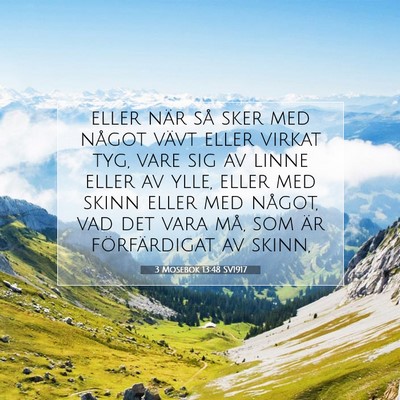 3 Mosebok 13:48 Bibelvers Förklarad