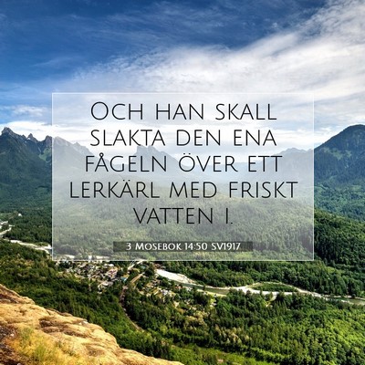3 Mosebok 14:50 Bibelvers Förklarad