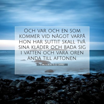 3 Mosebok 15:22 Bibelvers Förklarad