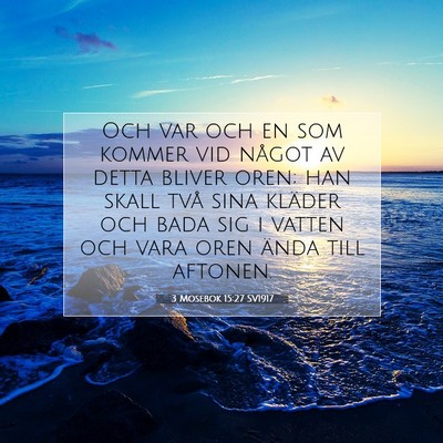 3 Mosebok 15:27 Bibelvers Förklarad