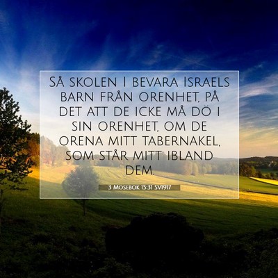 3 Mosebok 15:31 Bibelvers Förklarad
