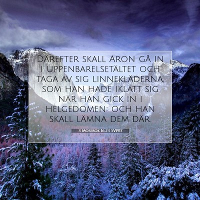3 Mosebok 16:23 Bibelvers Förklarad