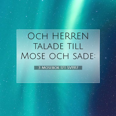 3 Mosebok 17:1 Bibelvers Förklarad