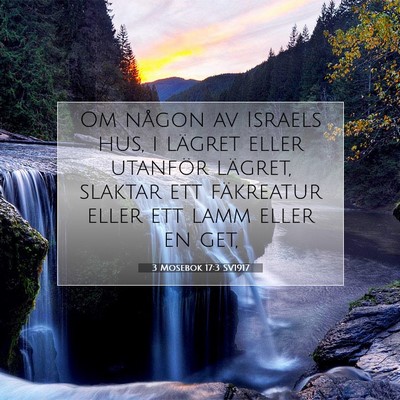 3 Mosebok 17:3 Bibelvers Förklarad
