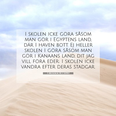 3 Mosebok 18:3 Bibelvers Förklarad