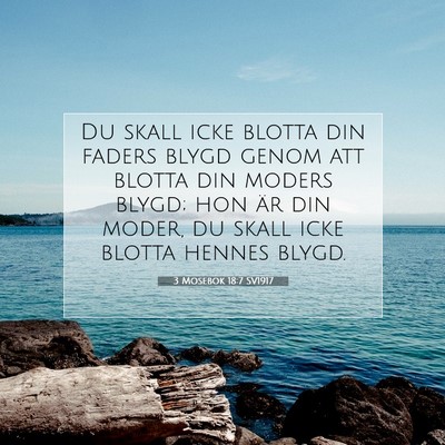 3 Mosebok 18:7 Bibelvers Förklarad