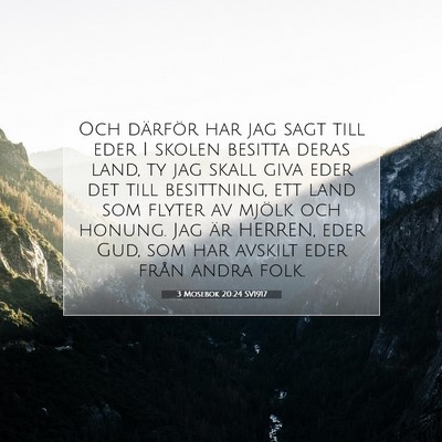 3 Mosebok 20:24 Bibelvers Förklarad