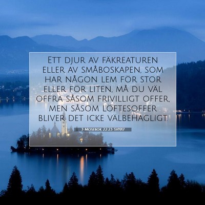 3 Mosebok 22:23 Bibelvers Förklarad