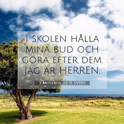 3 Mosebok 22:31 Bibelvers Förklarad