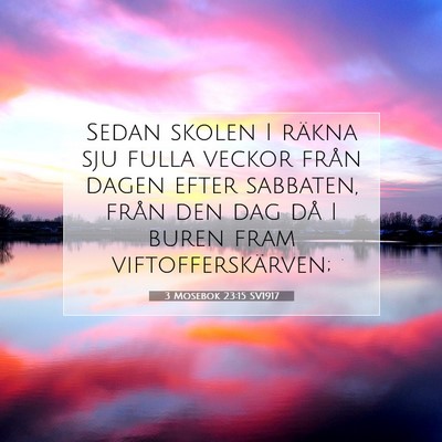 3 Mosebok 23:15 Bibelvers Förklarad