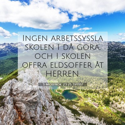3 Mosebok 23:25 Bibelvers Förklarad