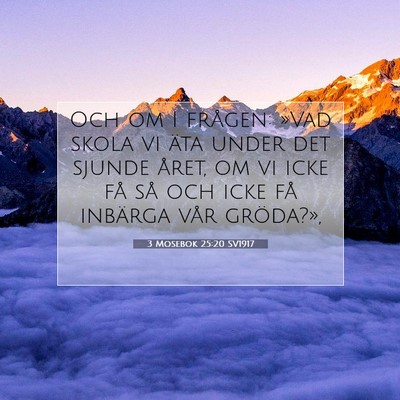 3 Mosebok 25:20 Bibelvers Förklarad