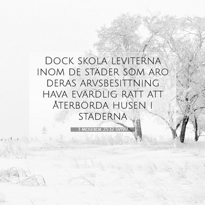 3 Mosebok 25:32 Bibelvers Förklarad