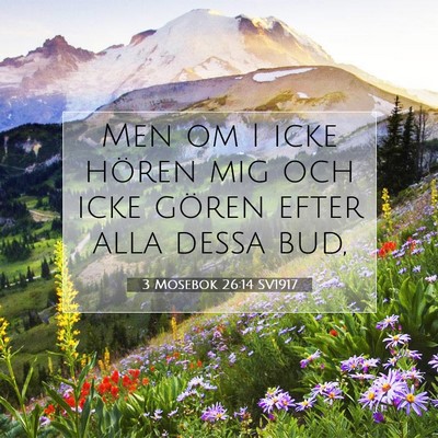 3 Mosebok 26:14 Bibelvers Förklarad