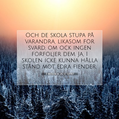 3 Mosebok 26:37 Bibelvers Förklarad