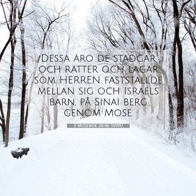 3 Mosebok 26:46 Bibelvers Förklarad