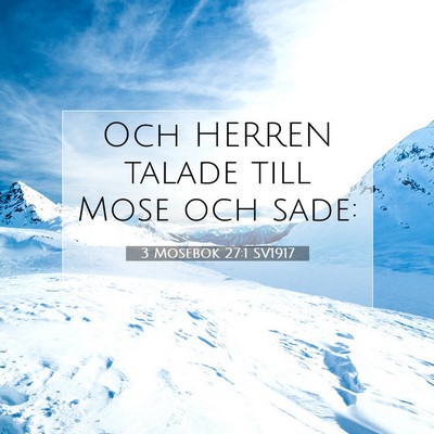 3 Mosebok 27:1 Bibelvers Förklarad