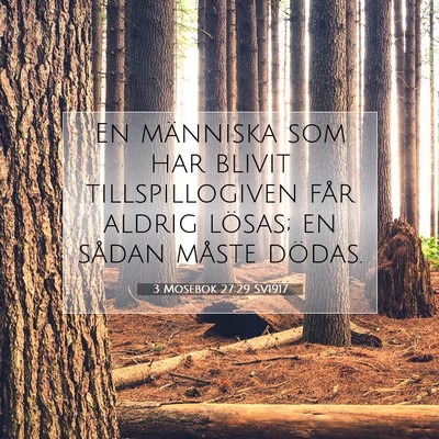 3 Mosebok 27:29 Bibelvers Förklarad