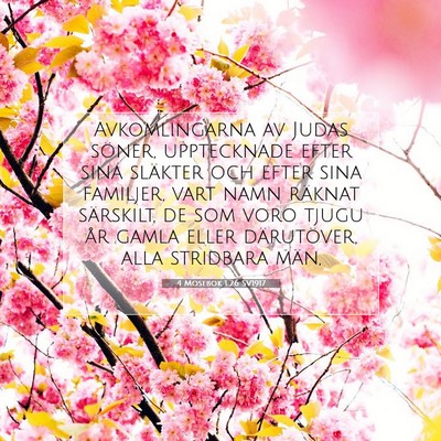 4 Mosebok 1:26 SV1917 Bild av bibelvers