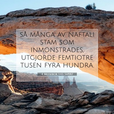 4 Mosebok 1:43 Bibelvers Förklarad