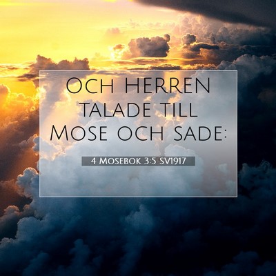 4 Mosebok 3:5 Bibelvers Förklarad