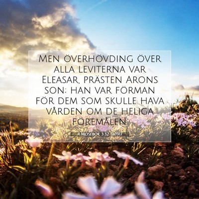 4 Mosebok 3:32 Bibelvers Förklarad