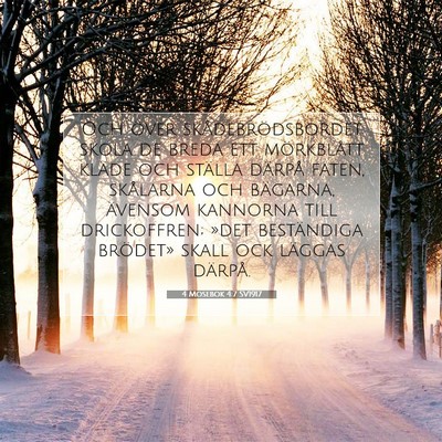 4 Mosebok 4:7 Bibelvers Förklarad