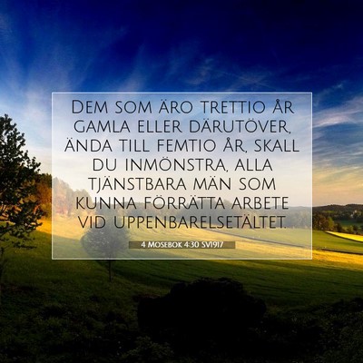 4 Mosebok 4:30 Bibelvers Förklarad
