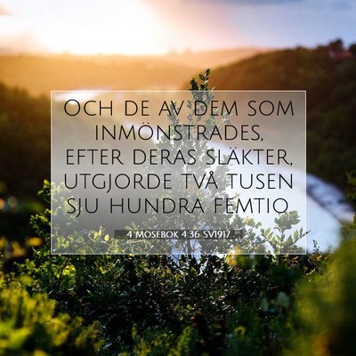 4 Mosebok 4:36 Bibelvers Förklarad
