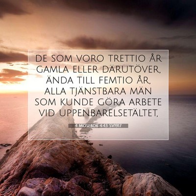 4 Mosebok 4:43 Bibelvers Förklarad