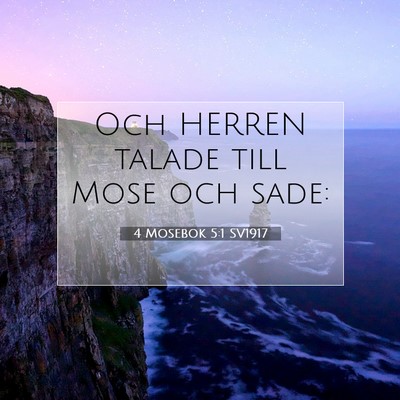 4 Mosebok 5:1 Bibelvers Förklarad