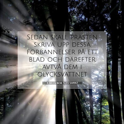 4 Mosebok 5:23 Bibelvers Förklarad