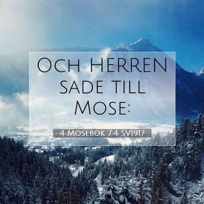 4 Mosebok 7:4 Bibelvers Förklarad