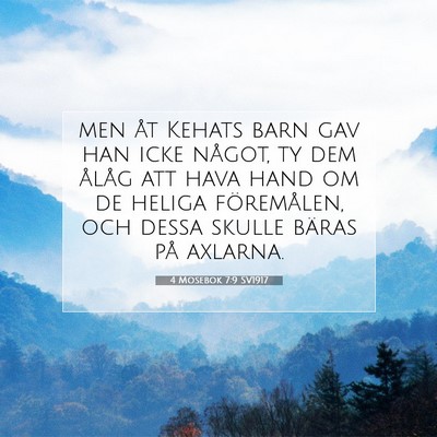 4 Mosebok 7:9 Bibelvers Förklarad