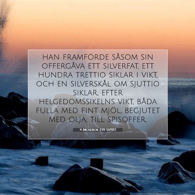 4 Mosebok 7:19 SV1917 Bild av bibelvers