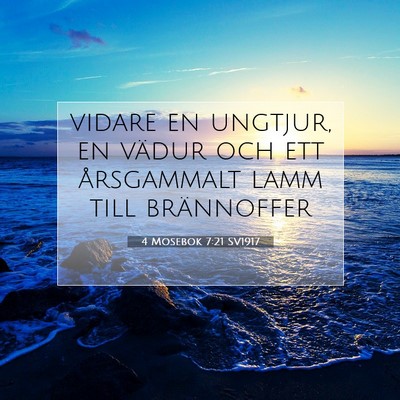 4 Mosebok 7:21 Bibelvers Förklarad