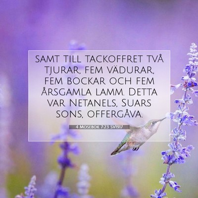 4 Mosebok 7:23 Bibelvers Förklarad