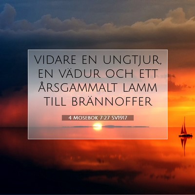 4 Mosebok 7:27 Bibelvers Förklarad