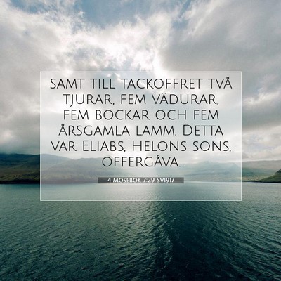 4 Mosebok 7:29 Bibelvers Förklarad
