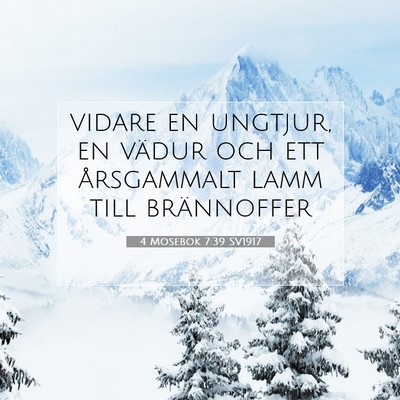 4 Mosebok 7:39 Bibelvers Förklarad
