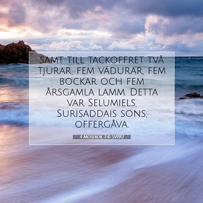 4 Mosebok 7:41 Bibelvers Förklarad