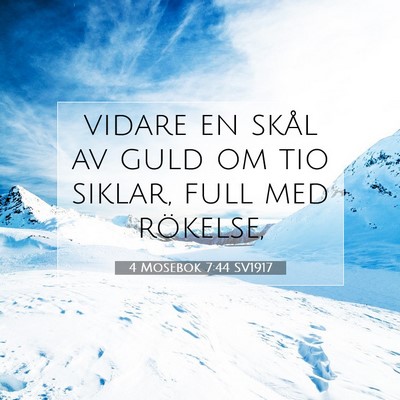 4 Mosebok 7:44 Bibelvers Förklarad