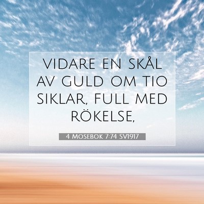 4 Mosebok 7:74 Bibelvers Förklarad