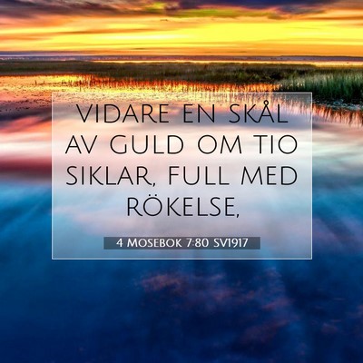 4 Mosebok 7:80 Bibelvers Förklarad