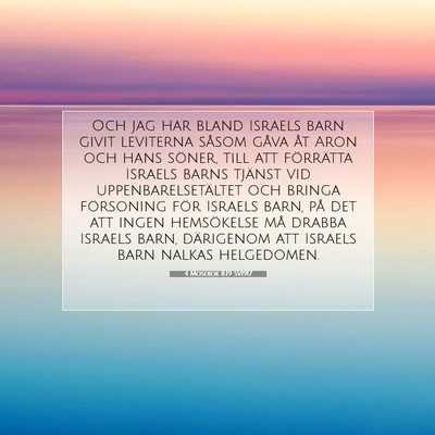 4 Mosebok 8:19 Bibelvers Förklarad