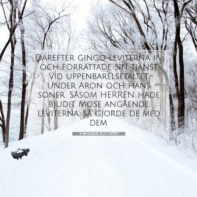 4 Mosebok 8:22 Bibelvers Förklarad