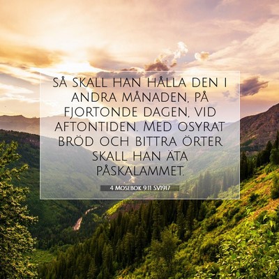 4 Mosebok 9:11 Bibelvers Förklarad
