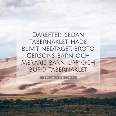 4 Mosebok 10:17 Bibelvers Förklarad